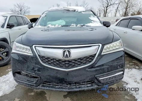 2014 Acura Mdx Technology from USA, damaged, VIN 5FRYD4H49EB001757